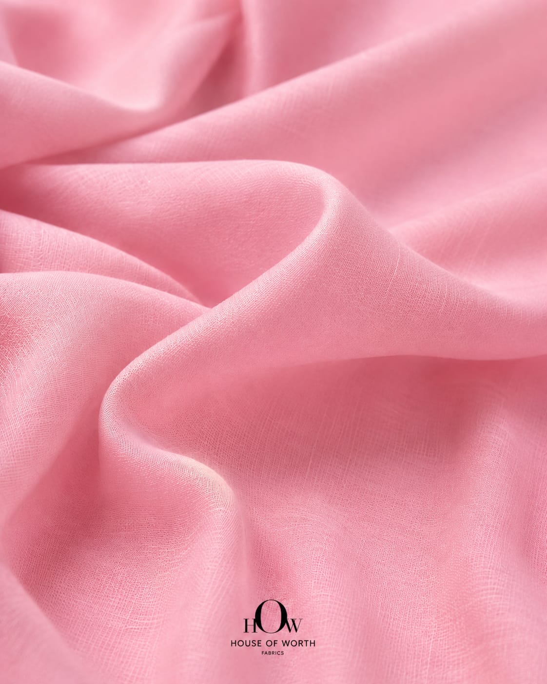 Dyed mul chanderi fabric in baby pink for suits, kurtas, dresses and dupattas