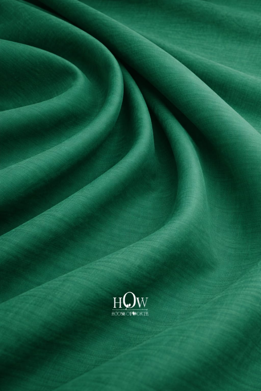 Emerald green imported cotton poplin fabric smooth premium textile