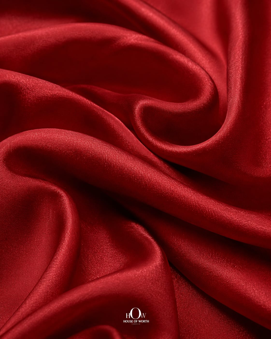 Soft flowing Red Natural Crepe Fabric for dresses and suits
