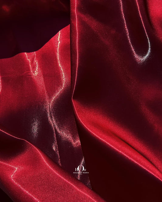 imported glass satin fabric