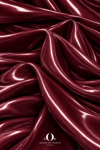Imported maroon liquid organza for dupattas and festive ethnicwear