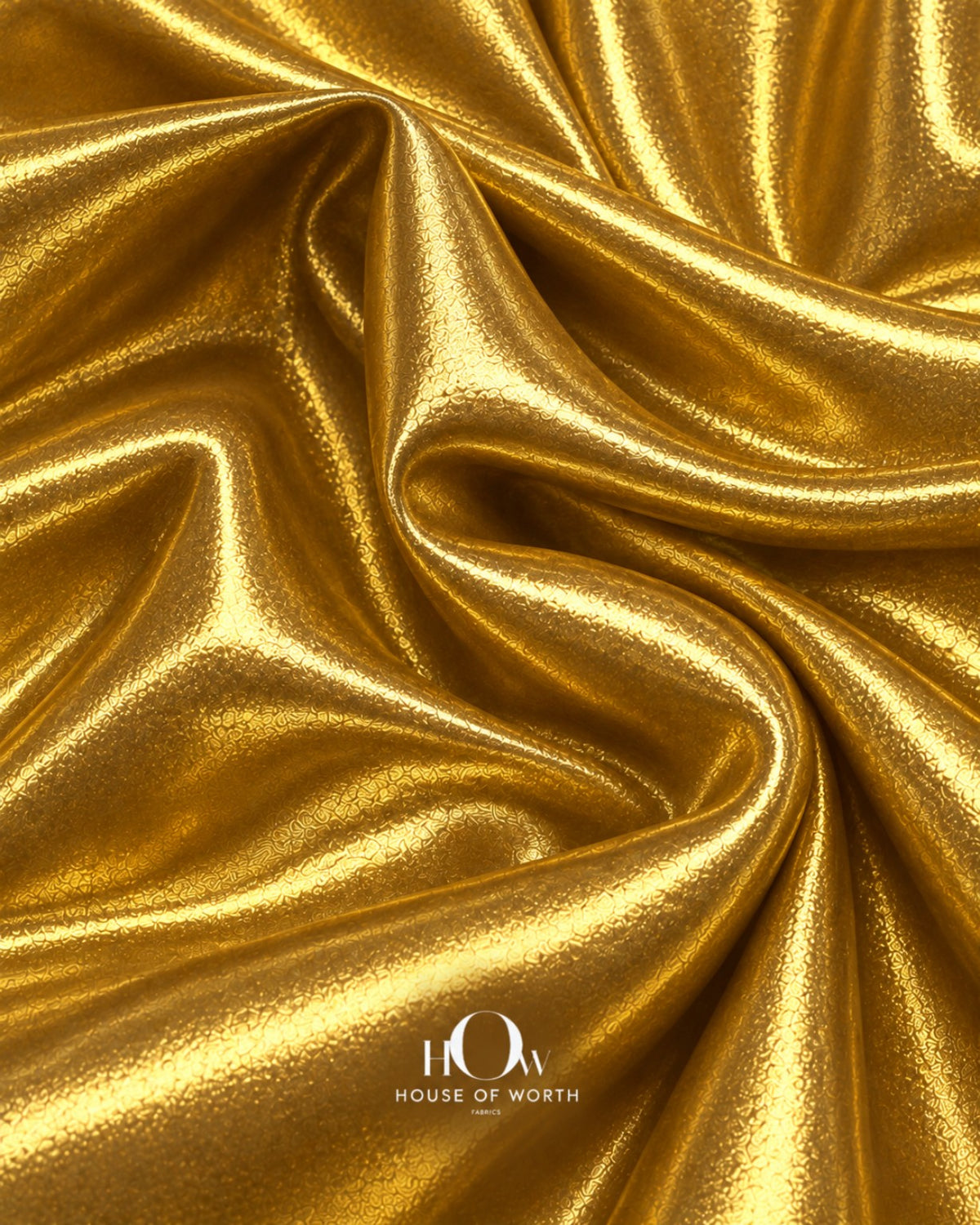 Golden imported metallic Disco Lycra fabric in polyester-spandex, 60 inch width