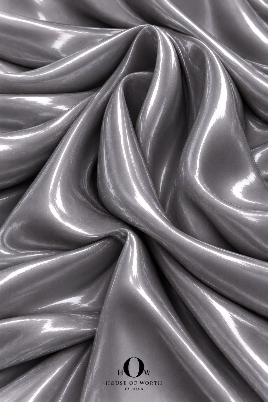 Grey organza fabric for saree and lehenga designs