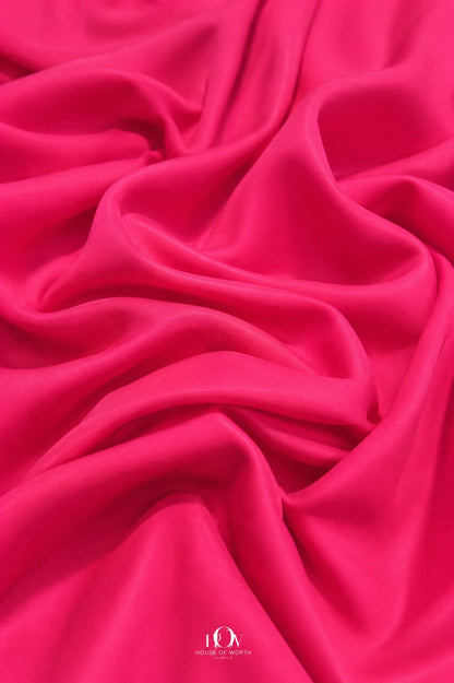 Hot pink Lycra fabric suited for leggings, lowers and activewear garments.