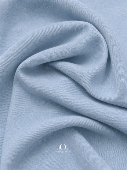 Ice blue 100% cotton denim fabric with soft breathable texture