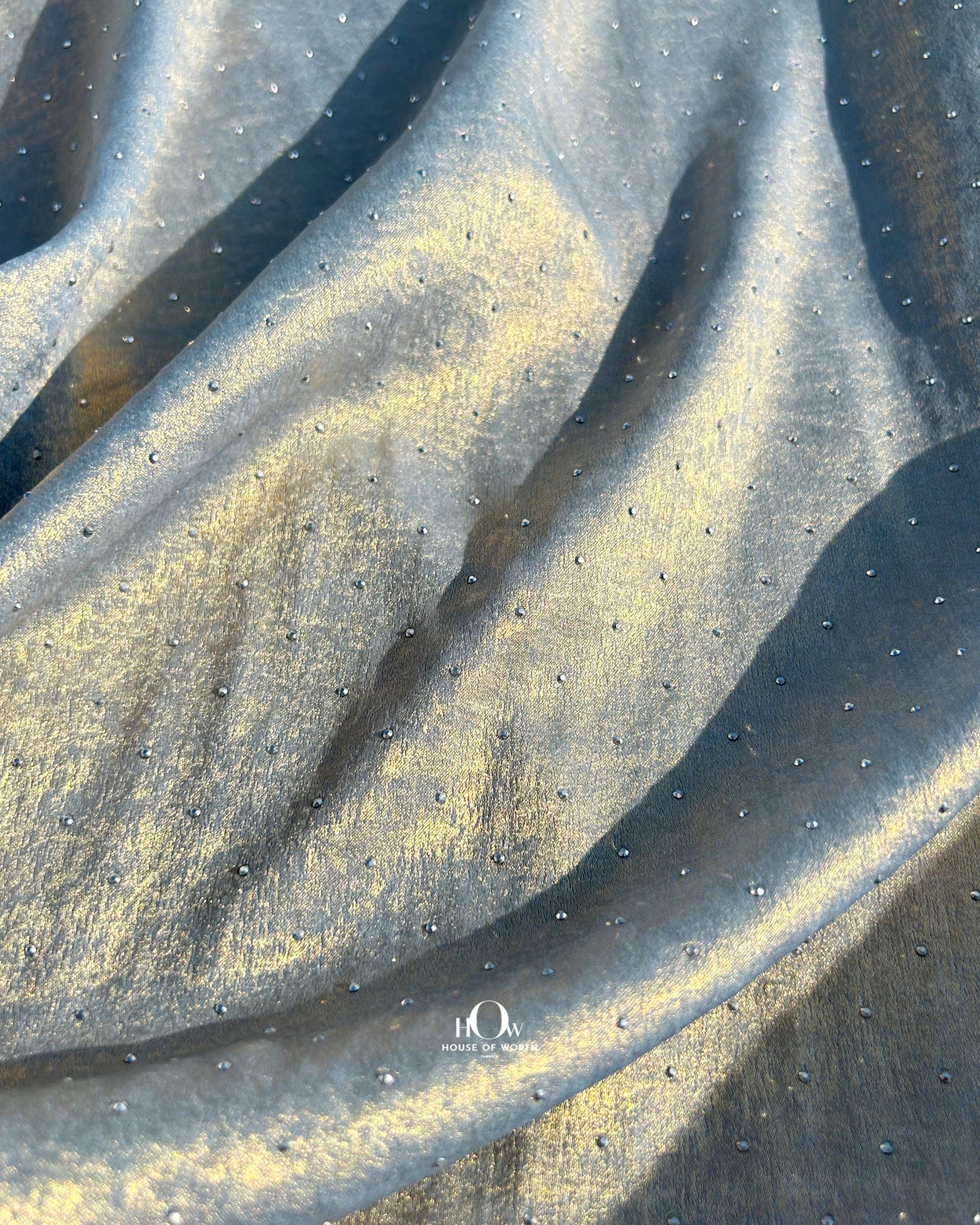 Imported stone-woven fabric, wide and lightweight for dramatic dupattas and overlays