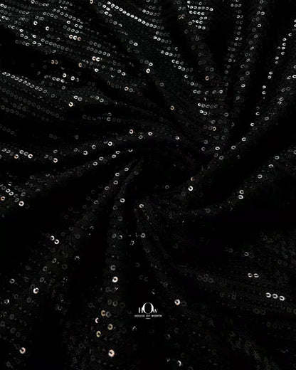 China sequins fabric with glossy finish, ideal for gowns, dresses, and wholesale buyers in Delhi.