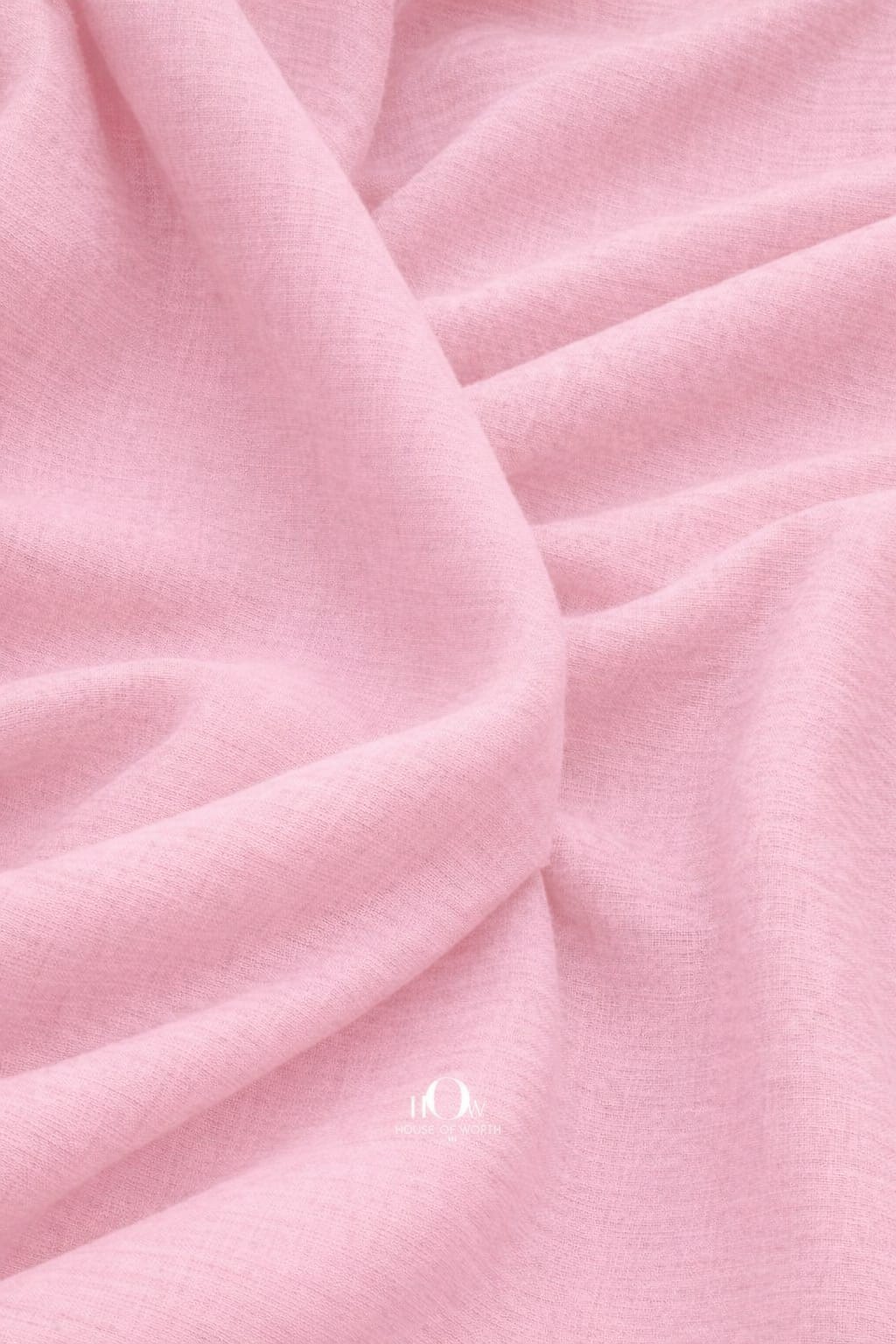 Light pink cotton linen fabric delicate texture for dresses, tops and boutique tailoring