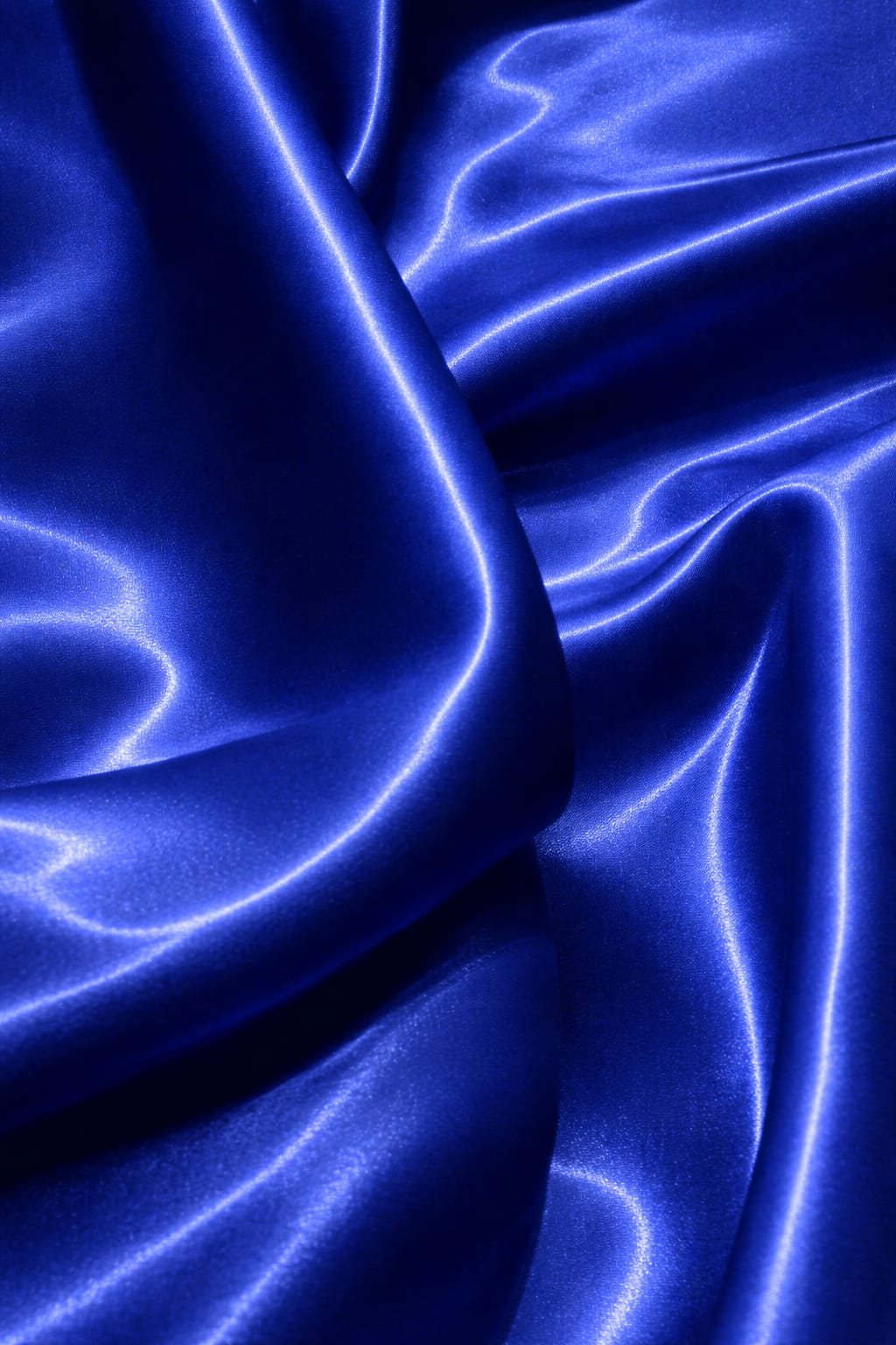 Luxury royal blue satin ideal for gowns and designer outfits