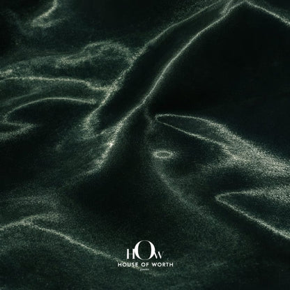 Luxury bottle green satin ideal for festive and couture outfits