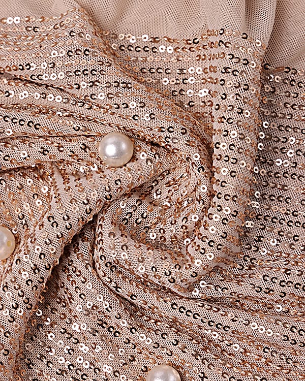 imported lycra net sequins fabric