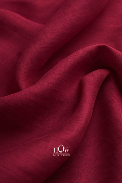 Maroon imported cotton poplin fabric smooth premium tailoring cloth