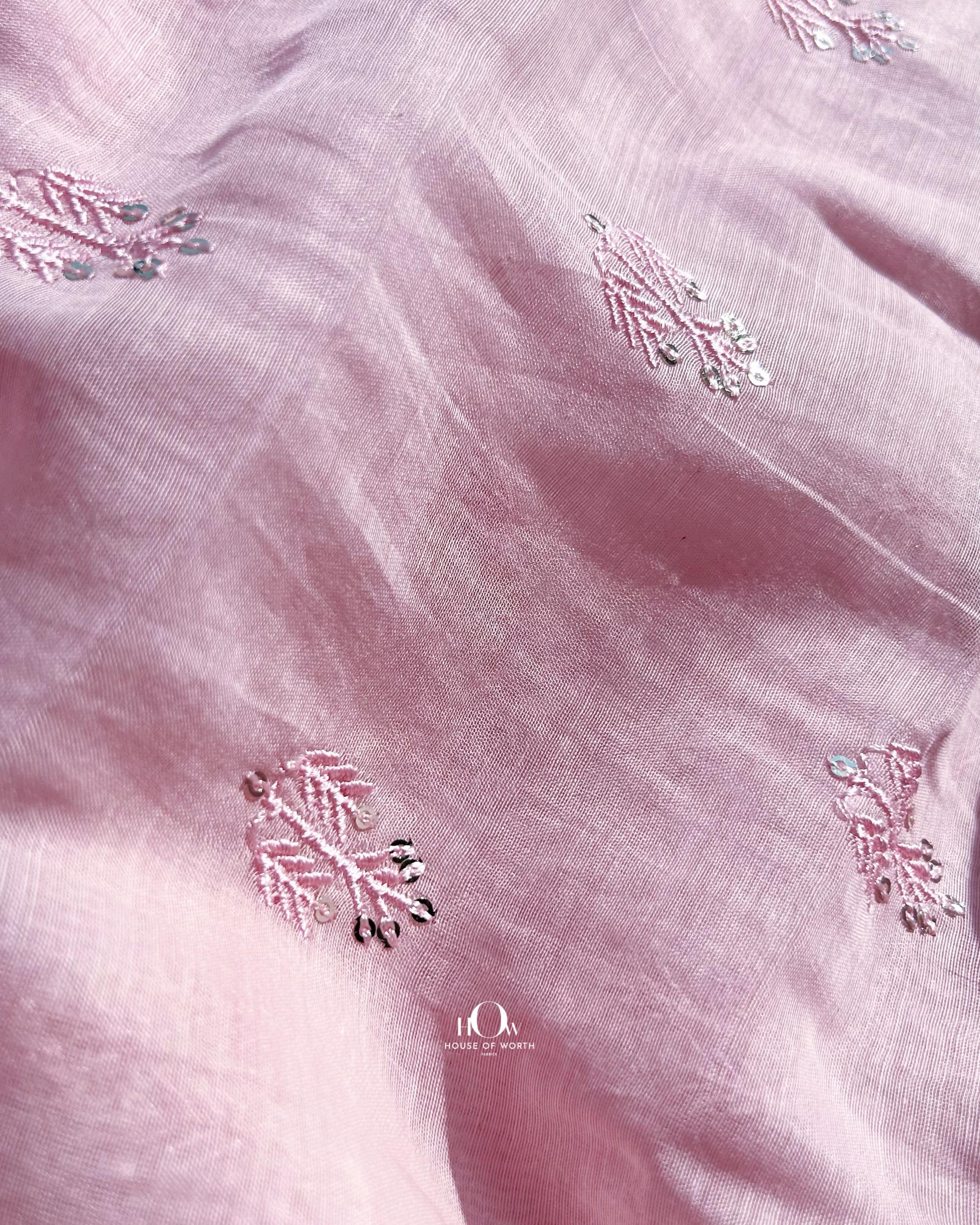 Wholesale supplier of Mul Chanderi fabric – soft embroidered dress material with subtle sparkle for ethnic tailoring.