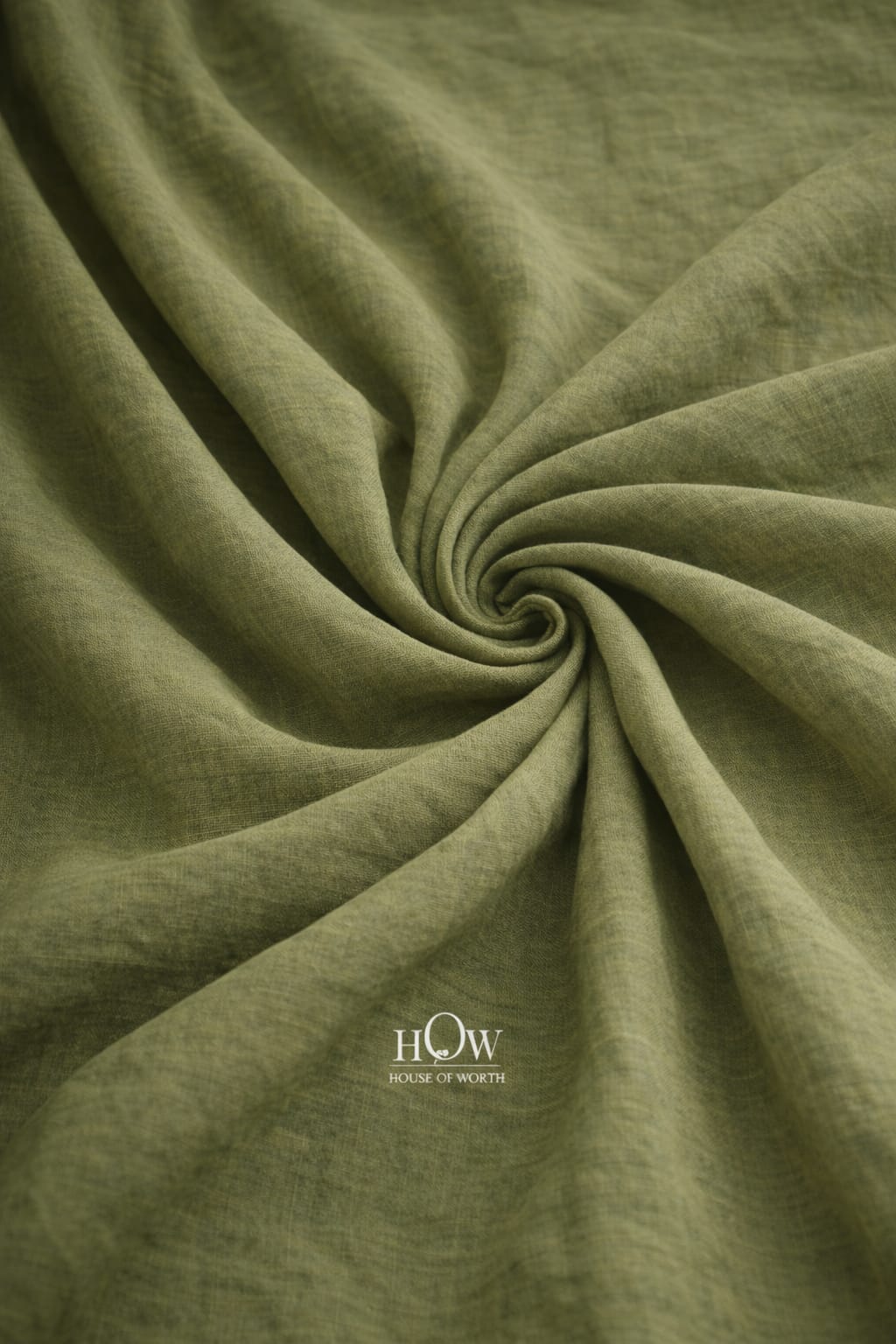 Olive green imported cotton poplin fabric smooth premium shirting fabric