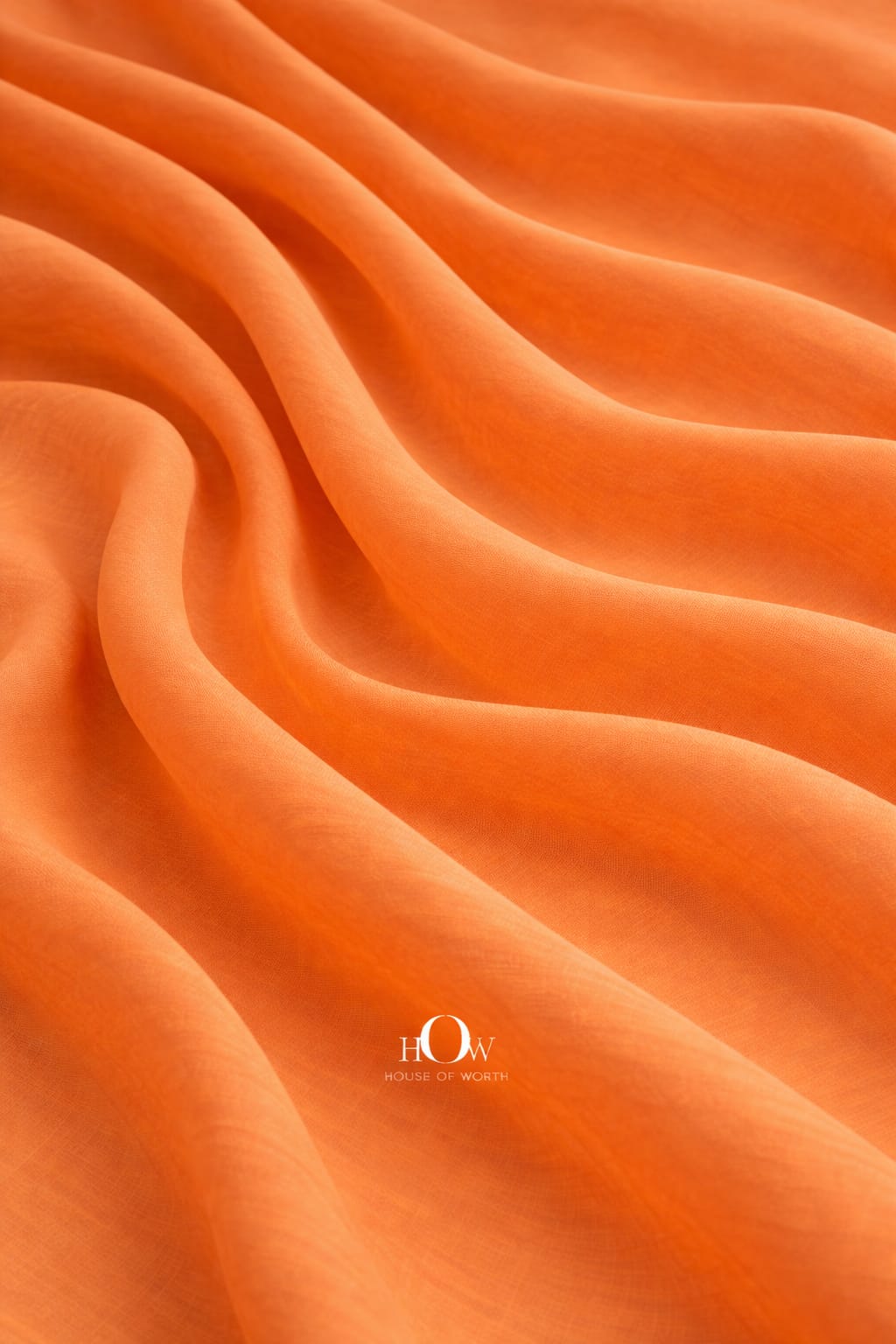 Orange cotton poplin fabric imported premium smooth finish
