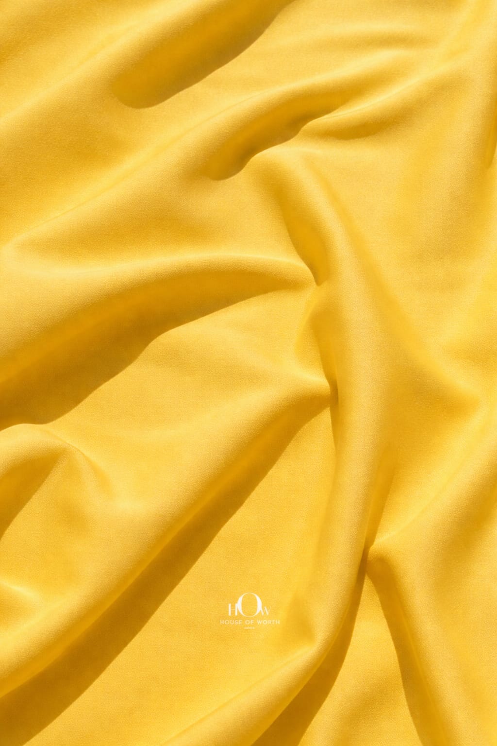 Plain yellow imported banana crepe fabric by metre for festive edits and photoshoots