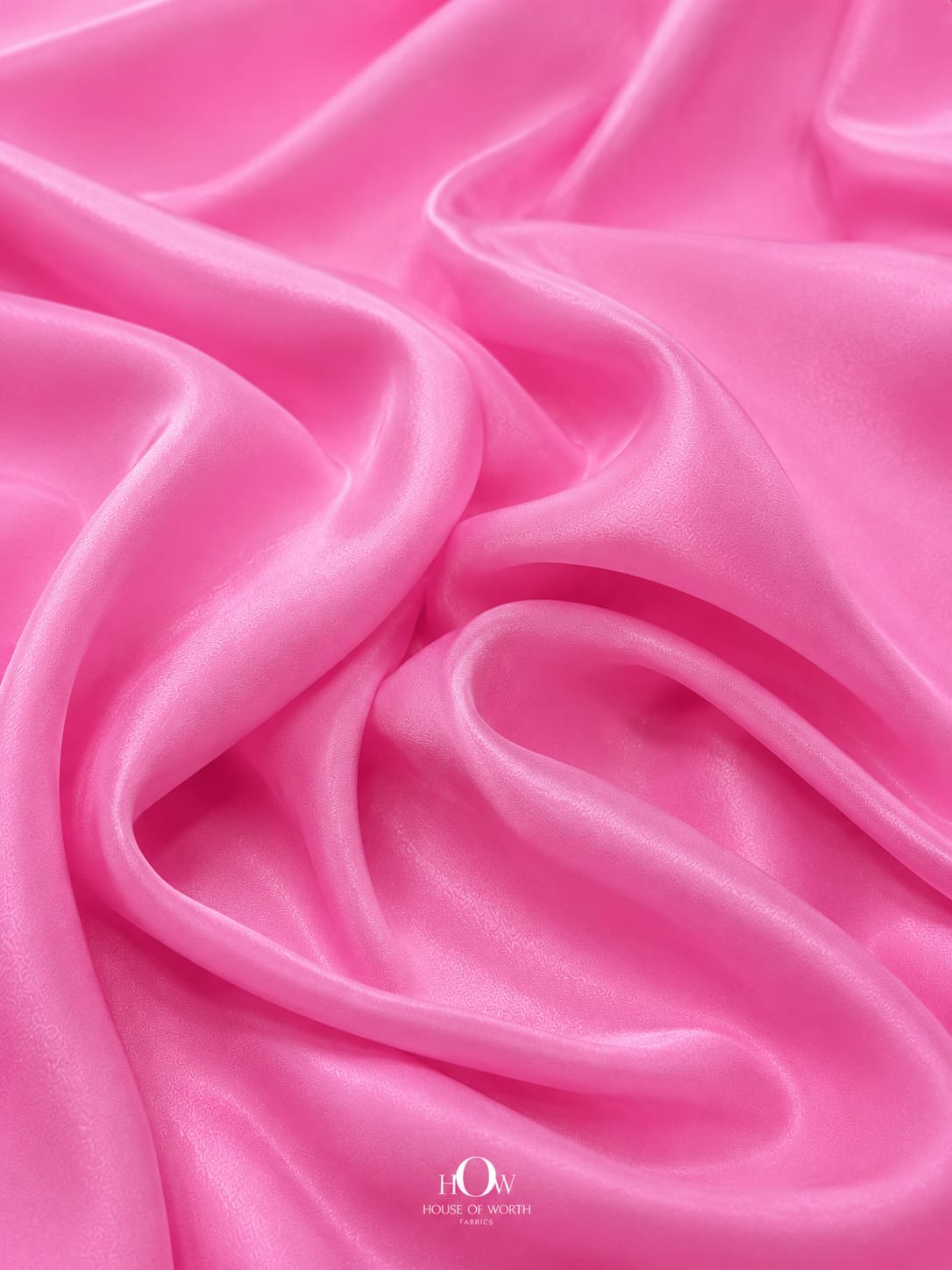 Pink Natural Crepe Fabric with elegant drape and soft texture