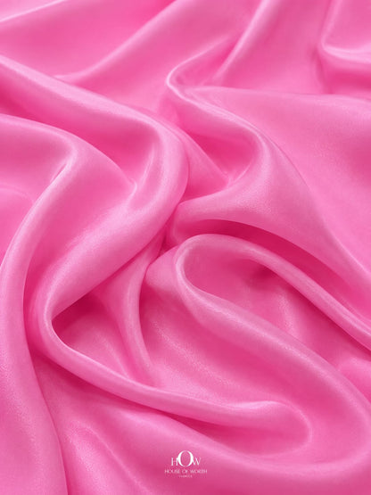Pink Natural Crepe Fabric with elegant drape and soft texture
