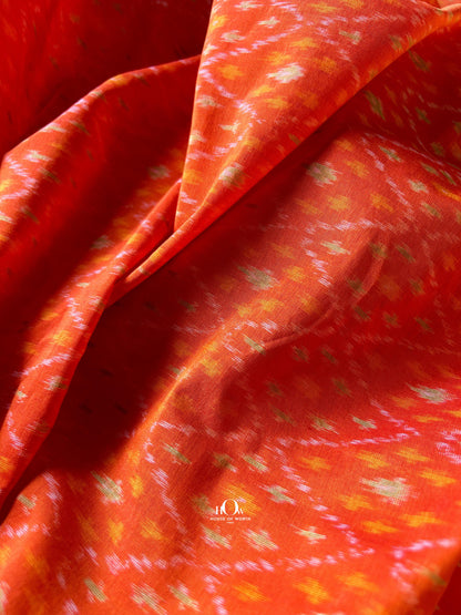 Designer double ikat silk for bridal lehengas – handwoven Pochampally silk