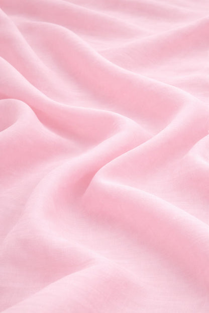 Premium baby pink cotton poplin fabric ideal for dresses and kurtas