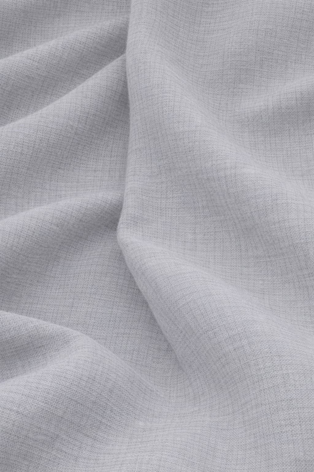 Imported grey cotton linen fabric textured finish for dresses, kurtas and boutiques