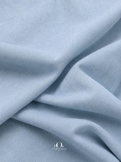Premium imported ice blue cotton denim fabric India House Of Worth