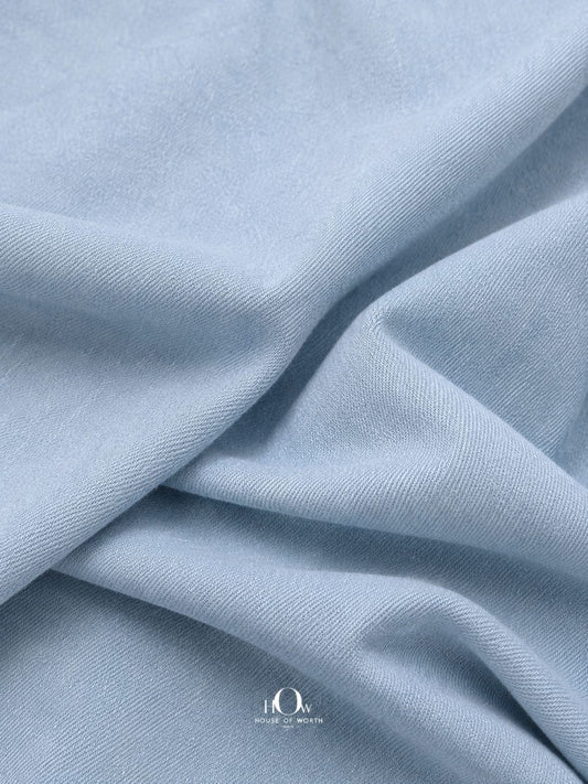 Premium imported ice blue cotton denim fabric India House Of Worth