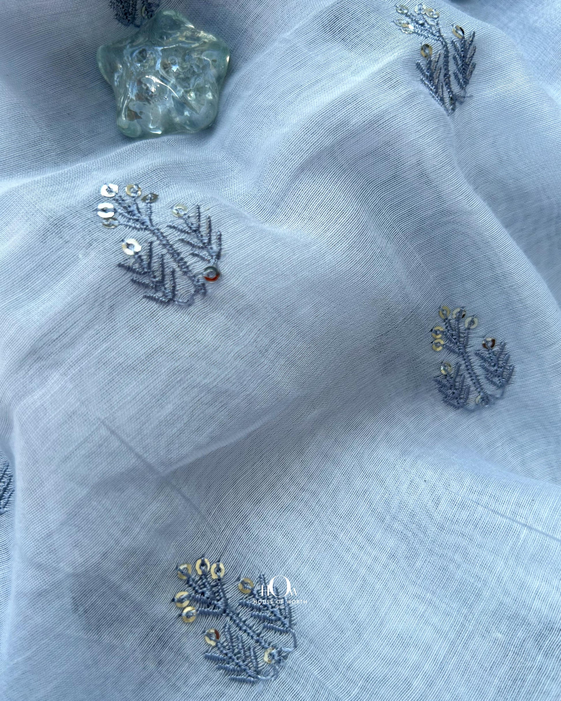 Premium supplier of embroidered Chanderi fabric in Delhi, Surat, and Banaras – retail and wholesale options available.