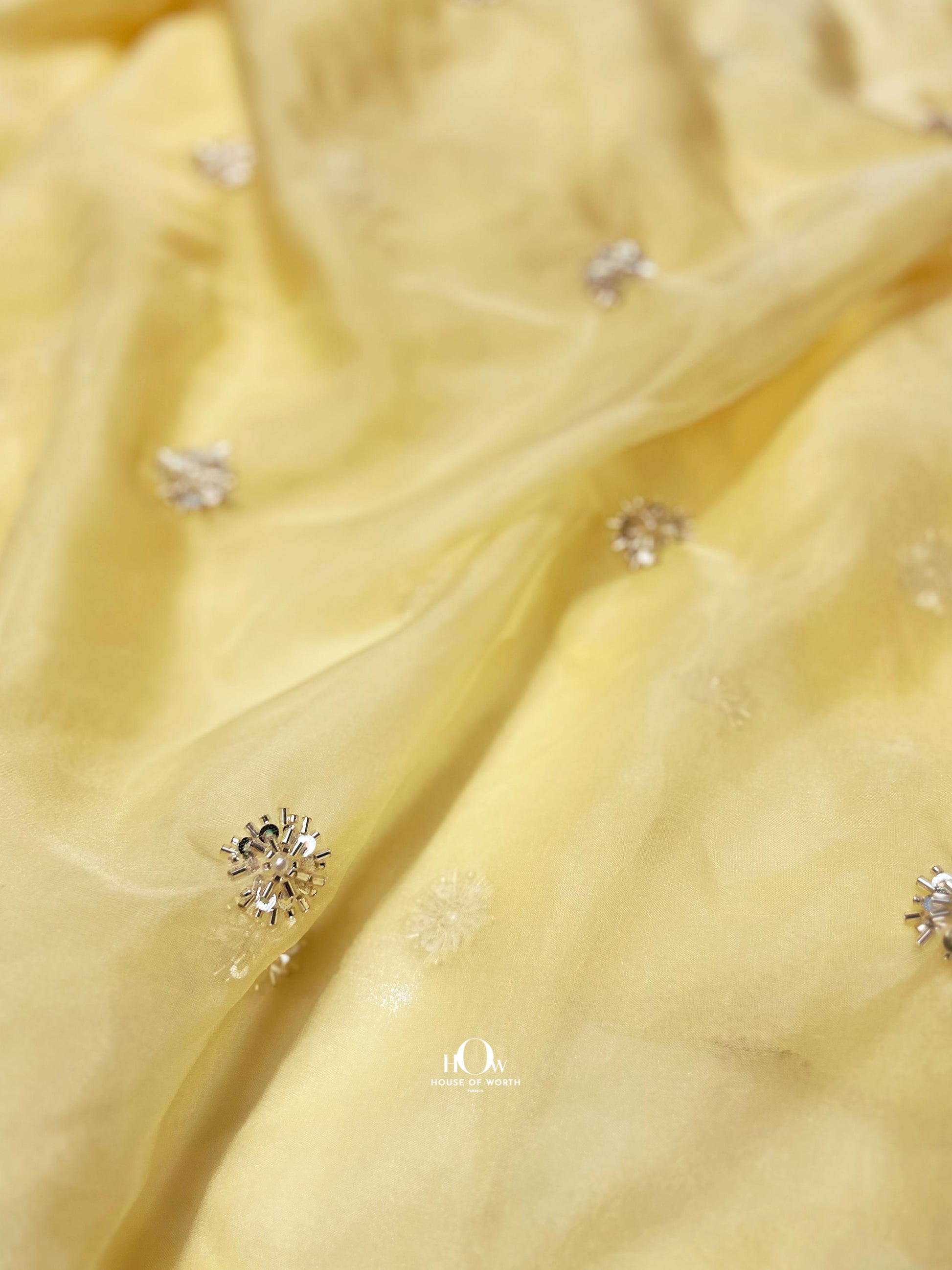 organza fabric for wedding lehenga and saree. Heavy organza fabric for bridal wear.