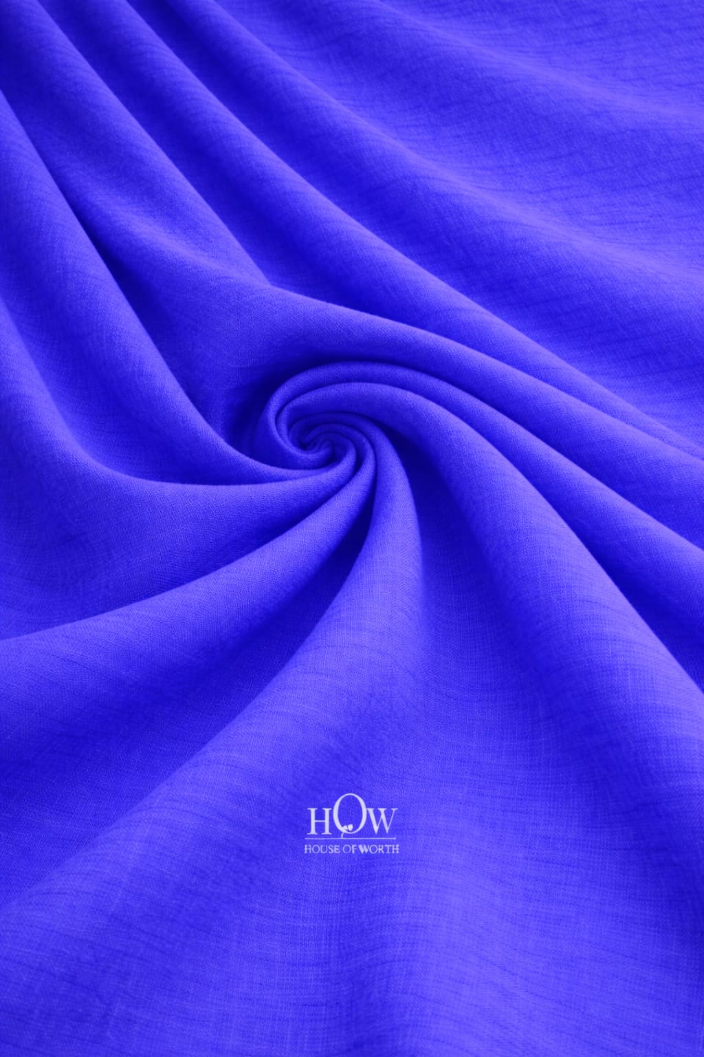 Premium royal blue cotton poplin fabric for tailoring