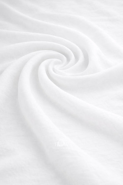 Premium white cotton poplin fabric ideal for shirts and dresses