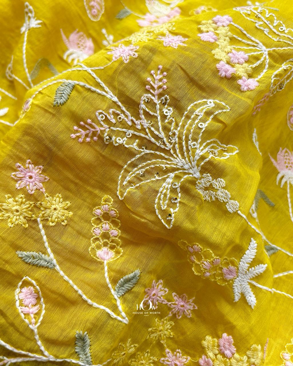 mul chanderi fabric for saree