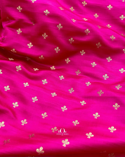Semi Katan silk for partywear and ethnic kurtas – handwoven fabric available from Banaras suppliers.