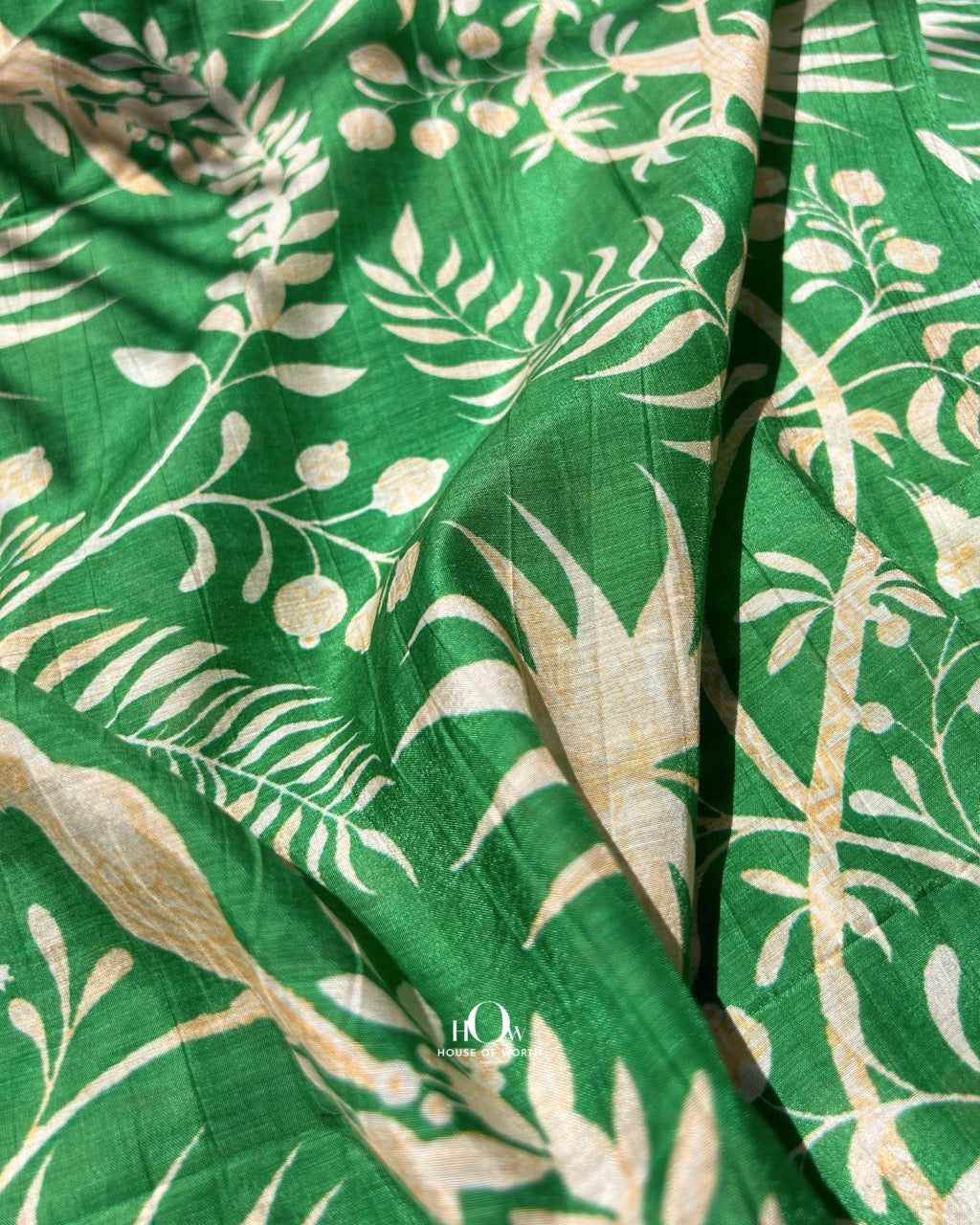 pure malai chanderi fabric supplier in banaras. Printed mul chanderi fabric