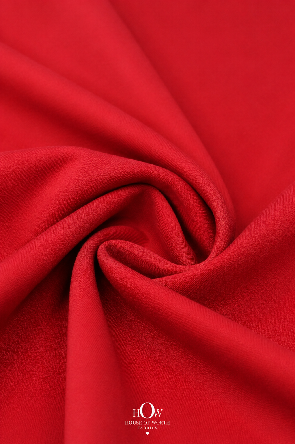 Red Scuba Sandwich Fabric suitable for dresses, co-ords, skirts, jackets, party wear and western wear