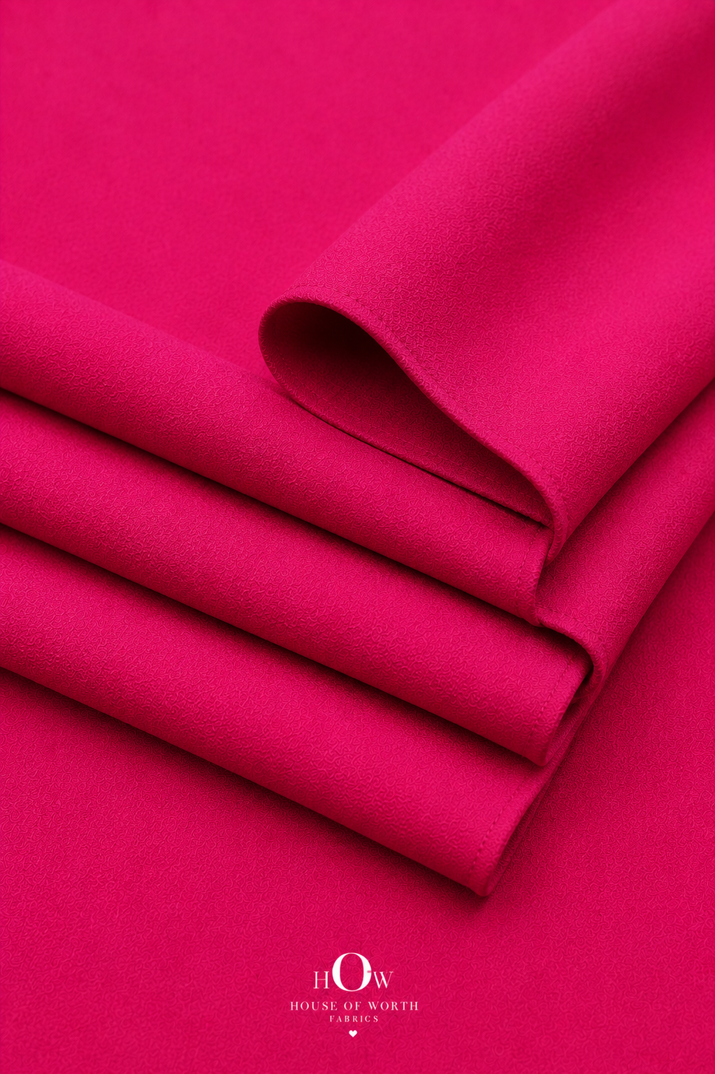 Hot pink Scuba Sandwich Fabric suitable for dresses, co-ords, skirts, jackets, party wear and western wear