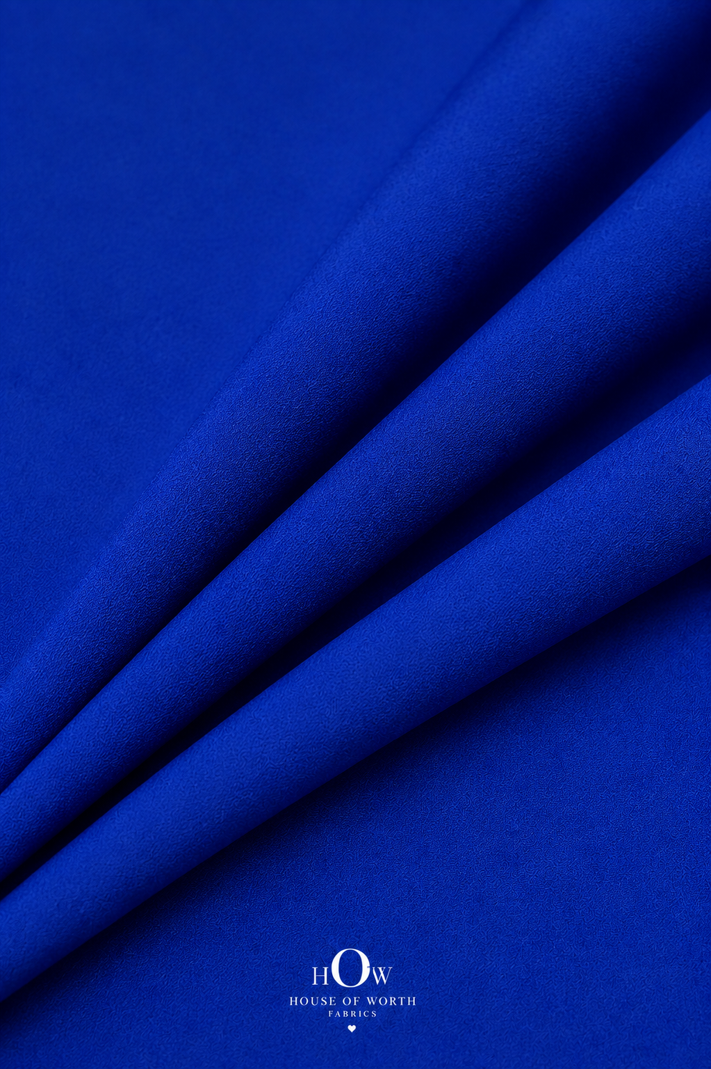 Solid navy blue Imported Scuba Sandwich Fabric with a deep colour, smooth-looking surface and structured look
