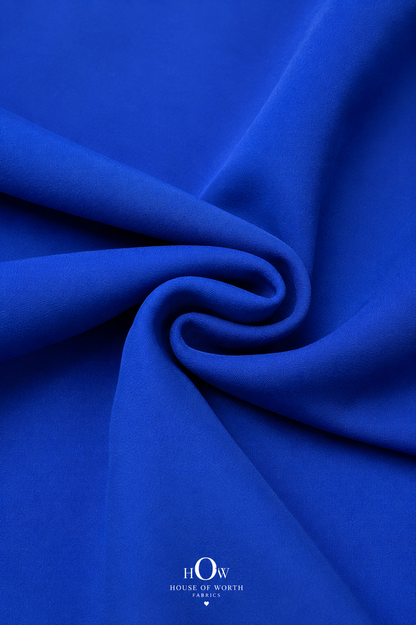 Navy blue Scuba Sandwich Fabric suitable for dresses, co-ords, skirts, jackets and western wear