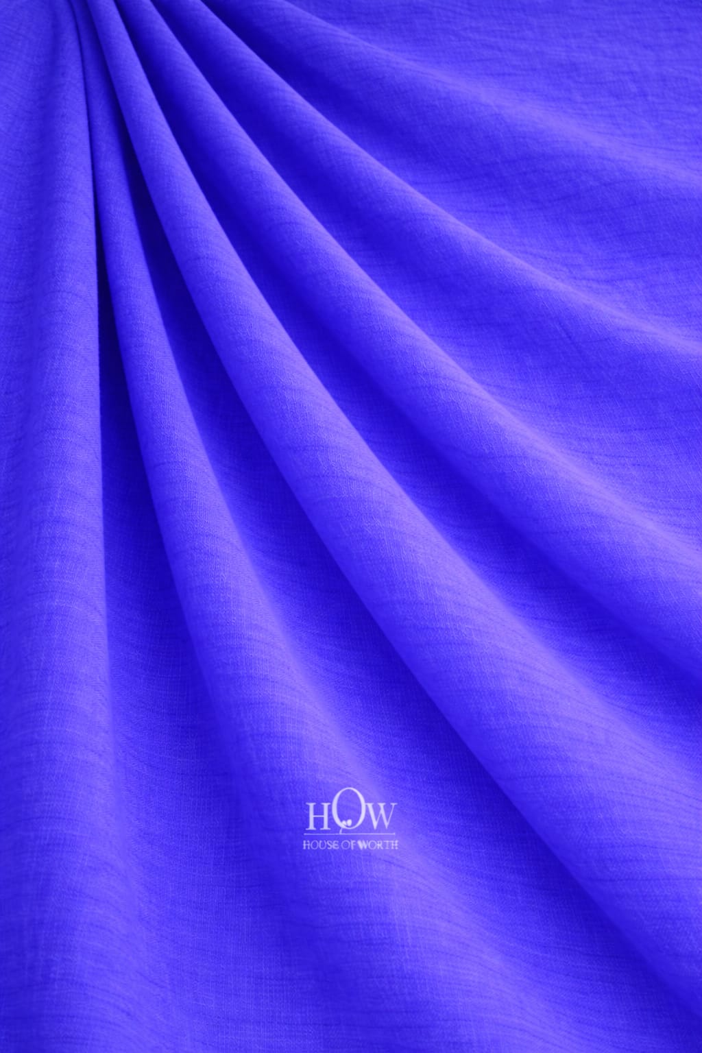 Royal blue cotton poplin fabric for shirts and garments