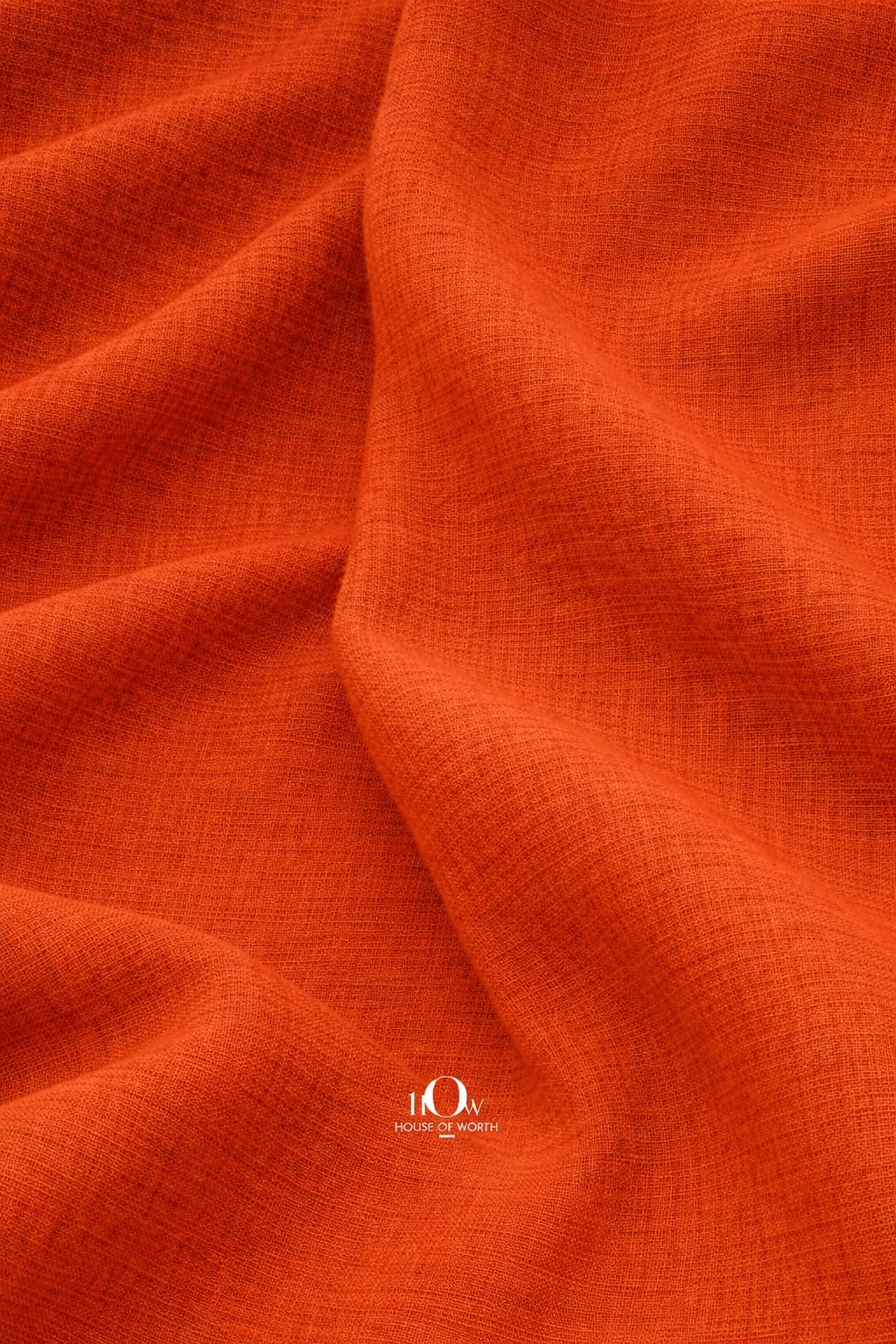  Breathable cotton linen fabric rust orange for boutique lines and export houses