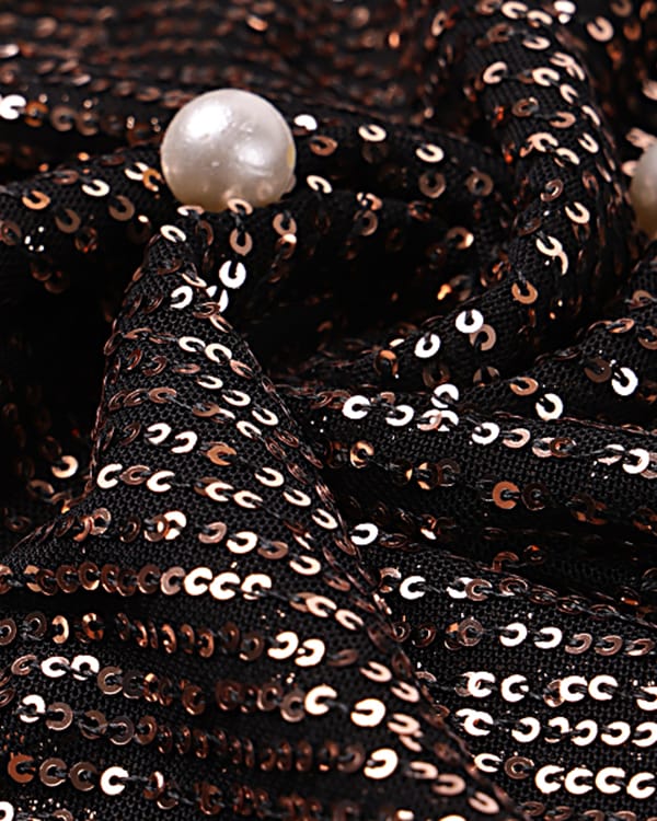 sequins fabric for partywear dresses