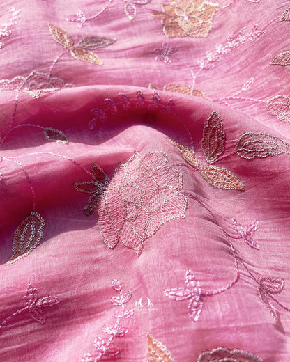 chanderi silk saree