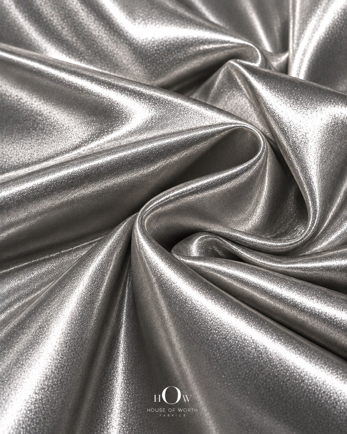 Silver imported metallic Disco Lycra fabric in polyester-spandex, 60 inch width