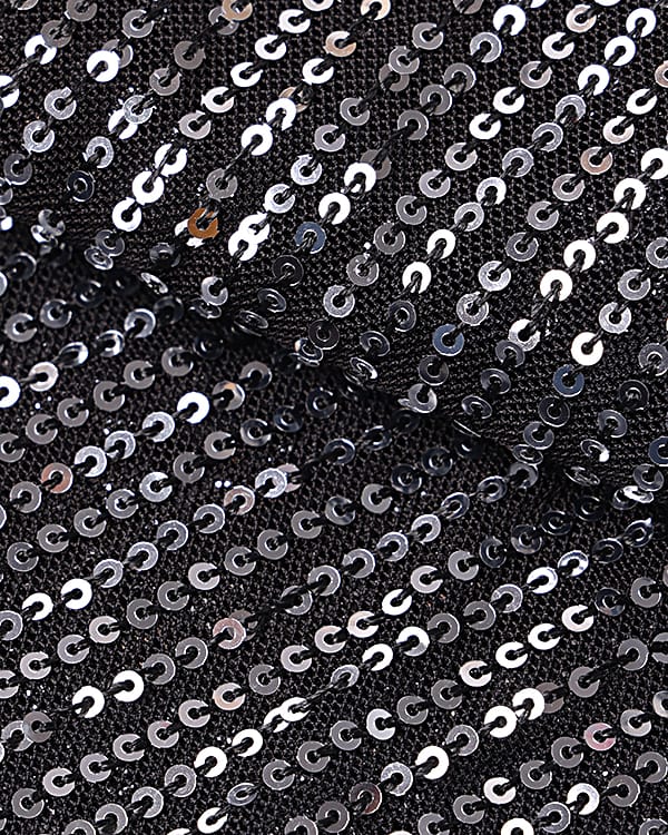silver sequins fabric for partywear