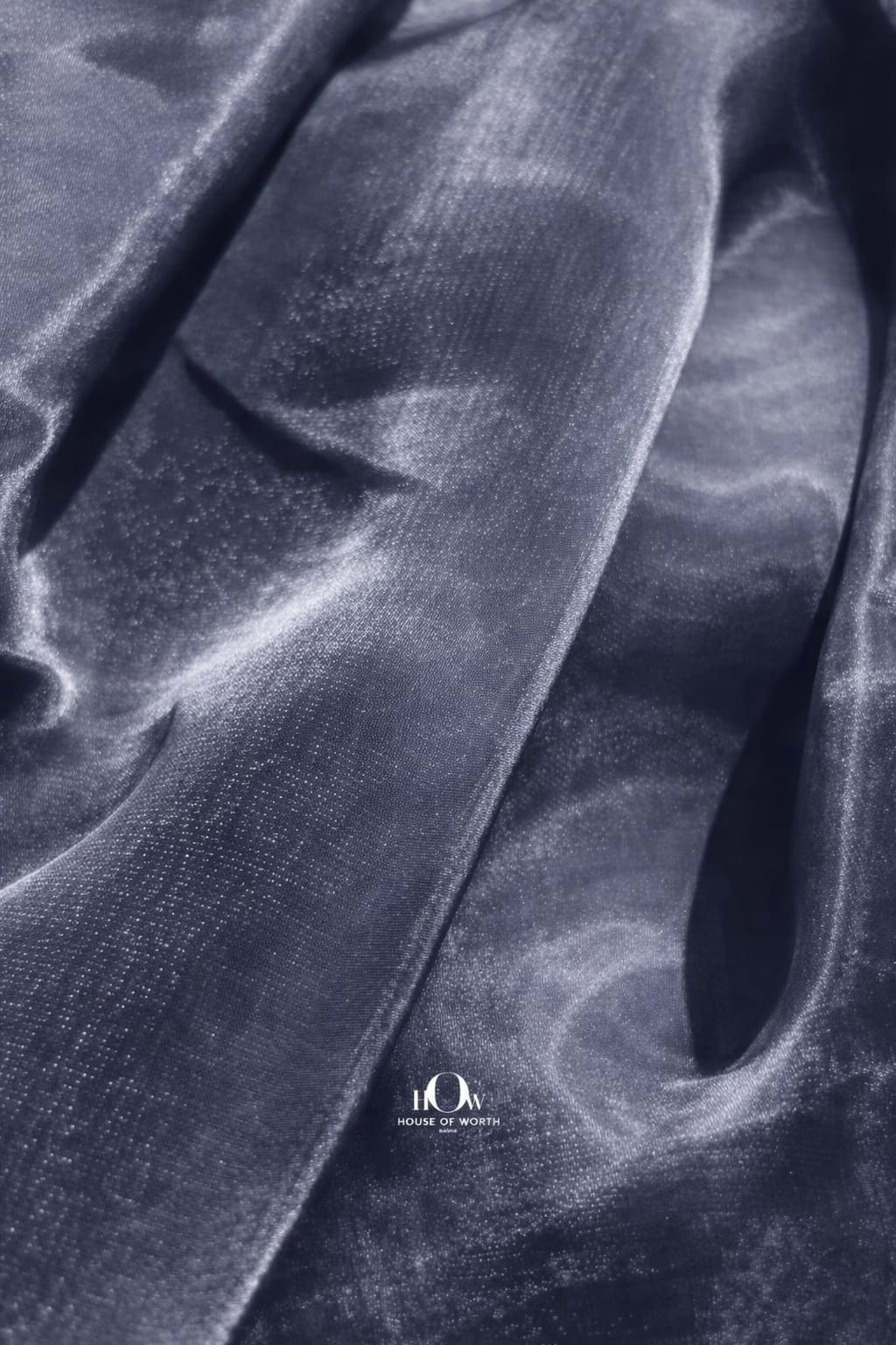 Jimmy Choo silver organza fabric ideal for embroidery and evening wear