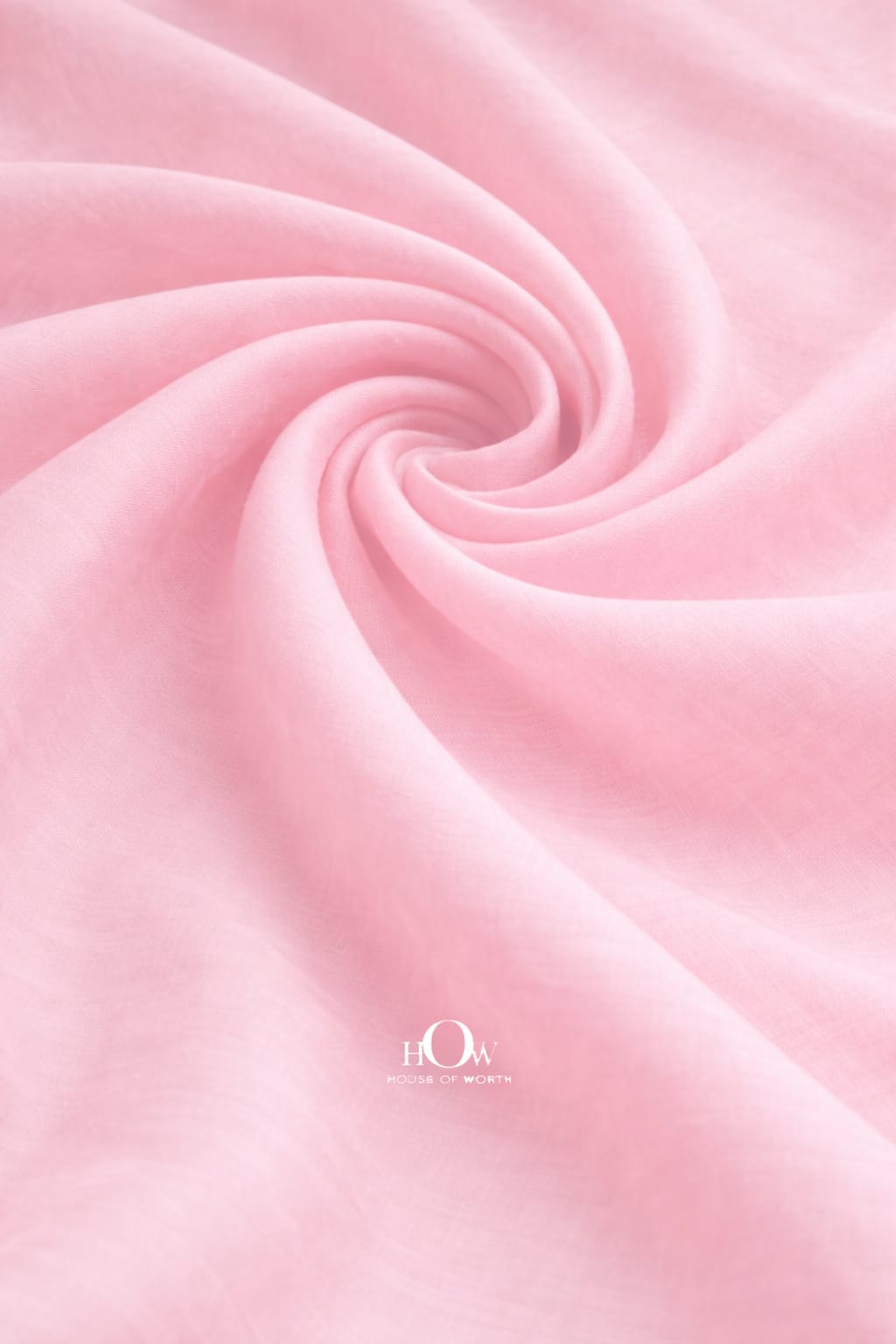 Pink cotton poplin fabric with soft structured drape