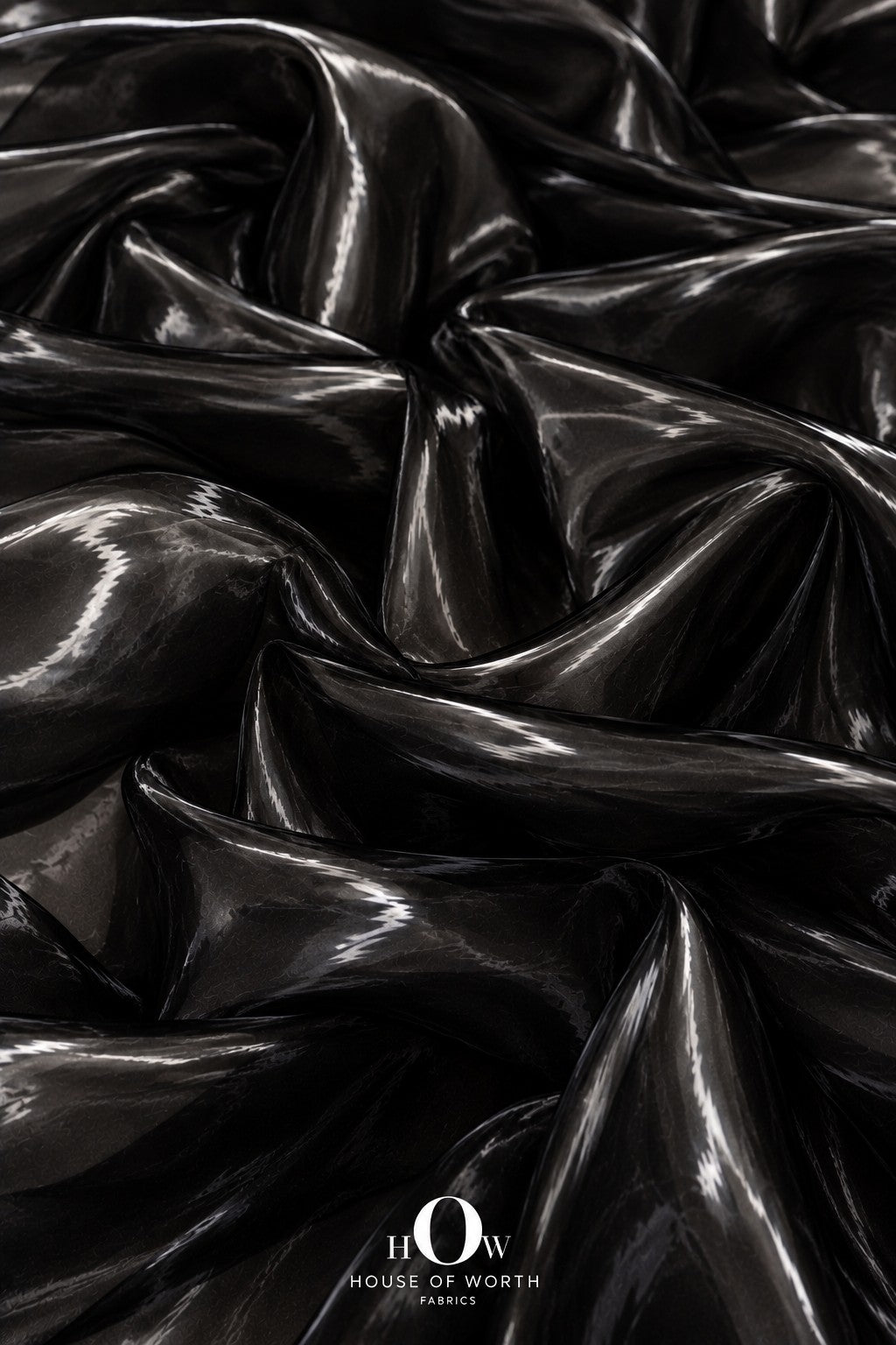 Imported black liquid organza for dupattas and festive ethnicwear