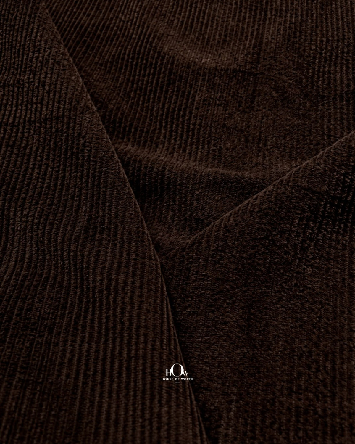 Plain brown corduroy material for skirts, shirts and co-ord sets