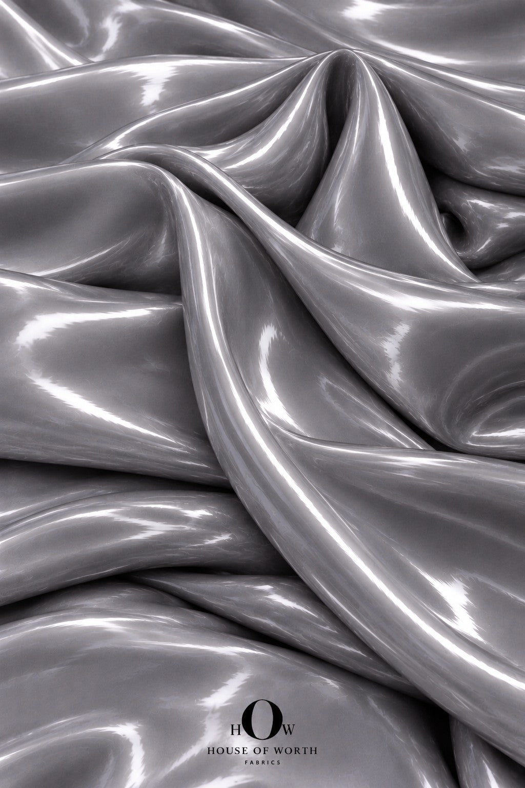Grey liquid organza fabric for cocktail dresses and western wear