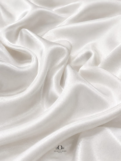 Luxury White Crepe Fabric India for boutiques and designers